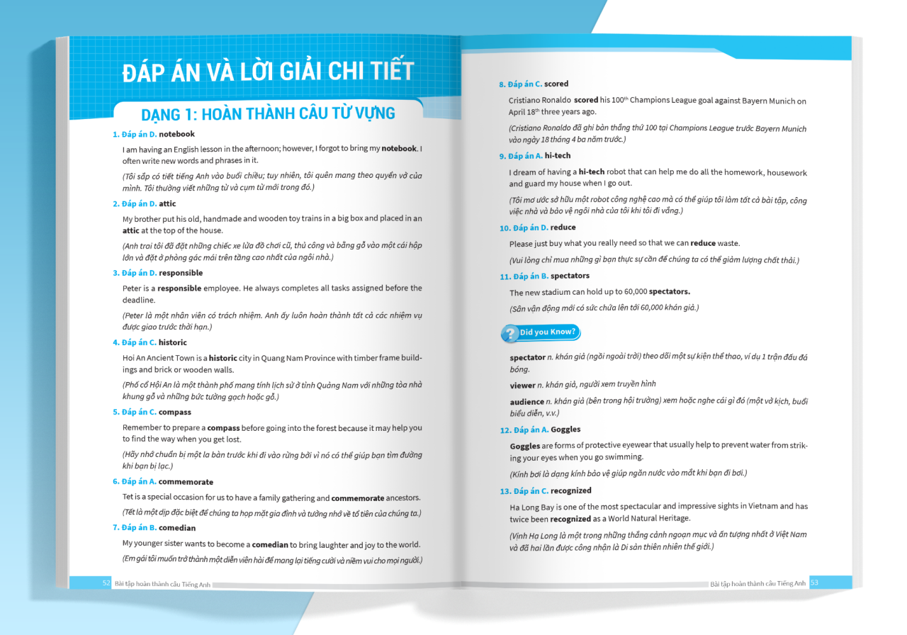 Bài Tập Hoàn Thành Câu Tiếng Anh (Ôn Thi Vào 10 Và 10 Chuyên)
